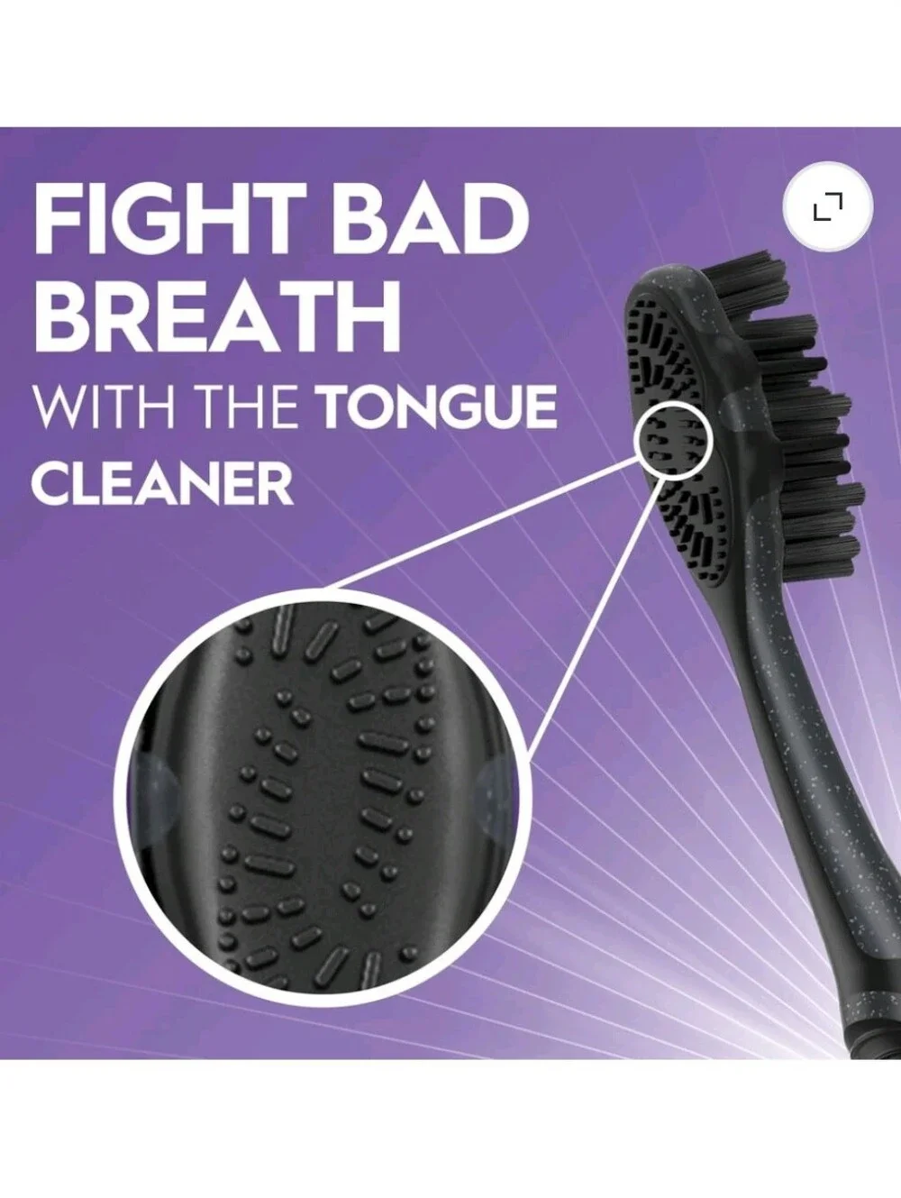 🍭7/$15 Oral-B Charcoal Whitening Toothbrush Medium Bristle